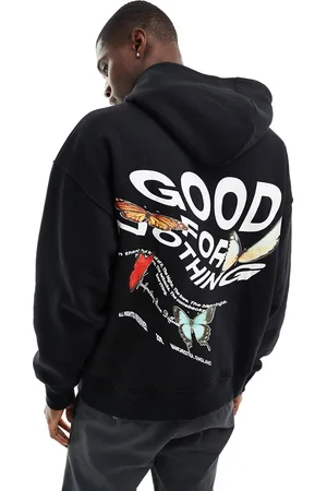 Good For Nothing Logo print hoodie in
