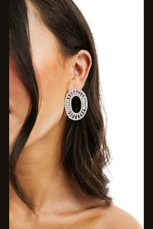 True Decadence Statement embellished circle earrings in