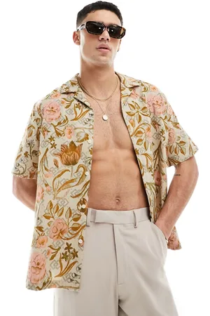 ASOS Relaxed revere shirt in floral print