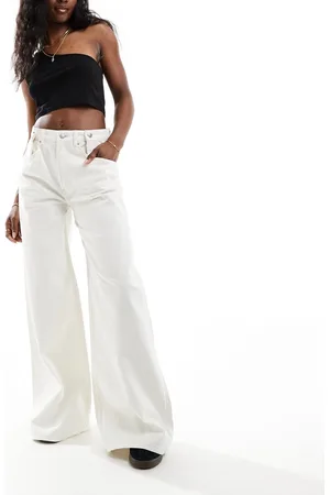 ASOS Adjustable waist wide leg jean in
