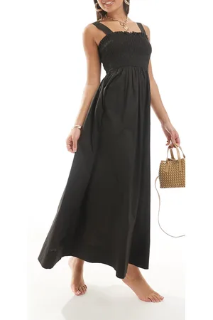 ASOS Shirred bust maxi beach dress in