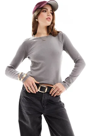 MANGO Long sleeve top in