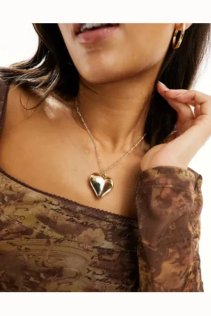 True Decadence Puffy heart pendant necklace in