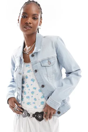 Noisy May Fitted denim jacket in light wash