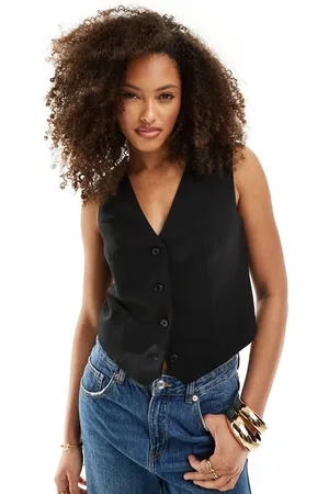 New Look Linen look waistcoat in