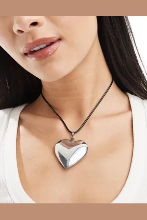 Something New X Chloe Frater rope necklace with oversized heart