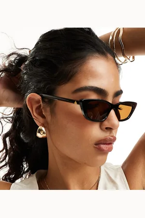 Aire X ASOS titania slim sunglasses in with brown lens