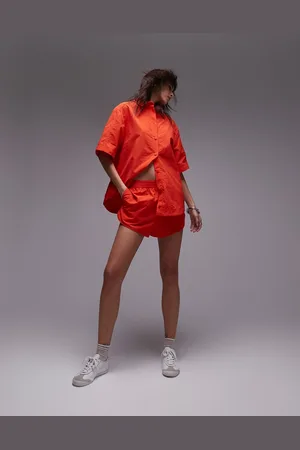 Topshop Co ord nylon runner short in