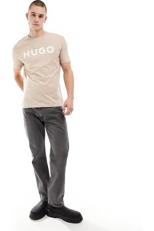 HUGO BOSS HUGO Dulivio unisex relaxed t-shirt in beige