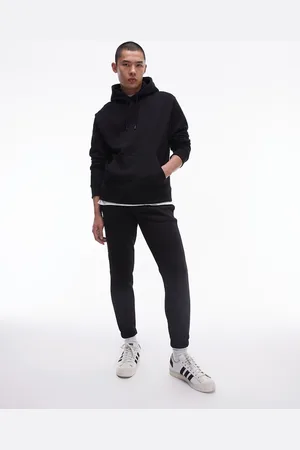Topman Slim fit jogger in black