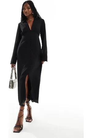 NA-KD Button down midi dress in