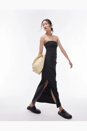 Topshop Co-ord technical fabric maxi column skirt in