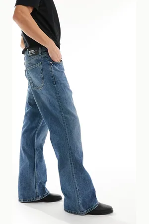 Dr Denim Rift bootcut leg jeans in canyon mid wash