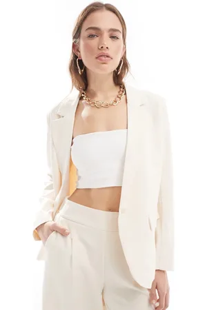JDY Tailored blazer co-ord in cream