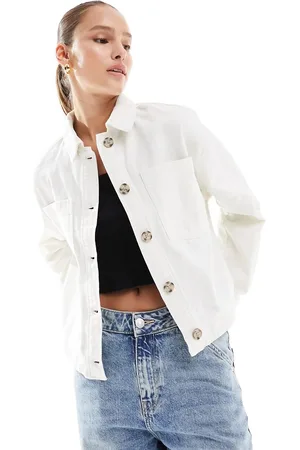 New Look Cotton shacket in stone