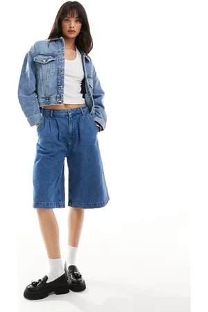 Pull&Bear Oversized denim jacket in light