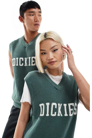 Dickies Melvern knitted sweater vest in dark