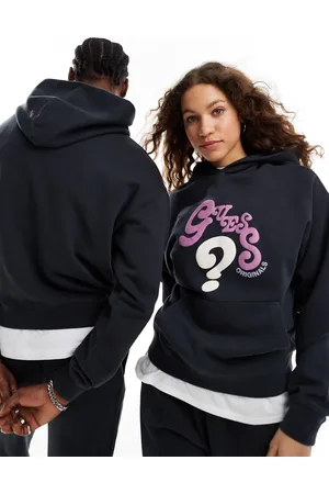 Guess Unisex co-ord oversized wavy hoodie in washed