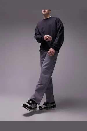 Topman Loose carpenter trousers in