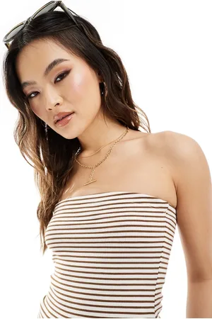 In The Style Knitted bandeau top in