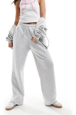 Pull&Bear Wide leg jogger in marl