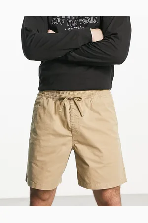 Vans Range relaxed elastic shorts in beige tan