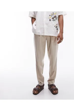 Topman Tapered ripstop jogger in stone