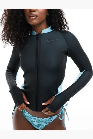 Nike Fusion Open Swimming reversible long sleeve zip top in