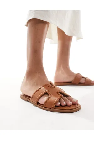 Raid Ginerva flat sandals in tan