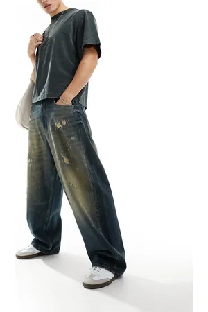 Pull&Bear Super baggy jeans in washed