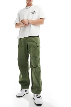 Obey Hardwork ripstop carpenter trouser in khaki