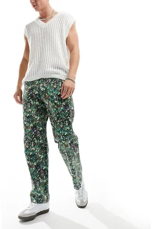 Obey Hardwork carpenter trousers in all over print