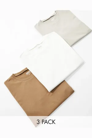 ASOS 3 pack muscle fit crew neck t-shirt in multiple colours