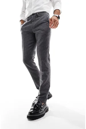 JACK & JONES Premium slim fit suit trouser in nepp