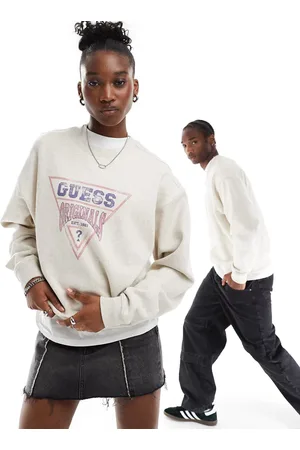 Guess Unisex vintage logo sweatshirt in heather