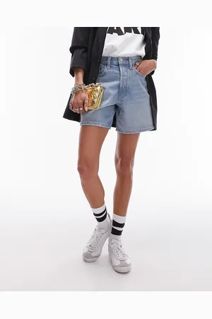 Topshop Denim Editor short in bleach