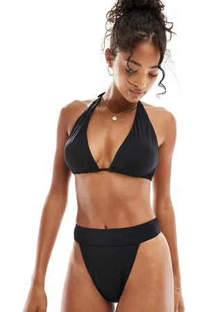 VERO MODA Mix and match wide halterneck bikini top in