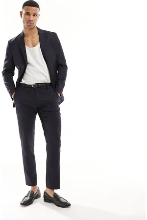 SELECTED Slim fit suit trouser in black