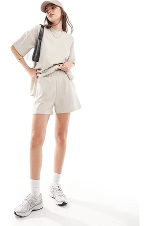 JDY Loose fit short co-ord in stone
