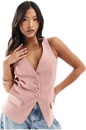 River Island Longline waistcoat in light