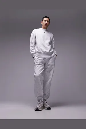 Topman Oversized jogger in ice marl