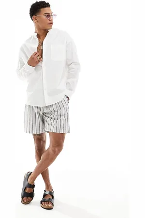 ASOS 90s oversized linen shirt in