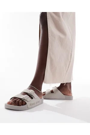Karl Kani Street sliders in beige