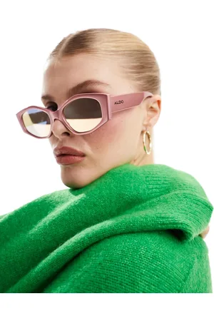 Aldo Slim hexagonal sunglasses in irridescent