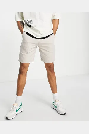 New Look Straight fit chino shorts in stone