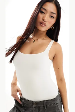 Cotton On Cotton On soft lounge square neck bodysuit cream