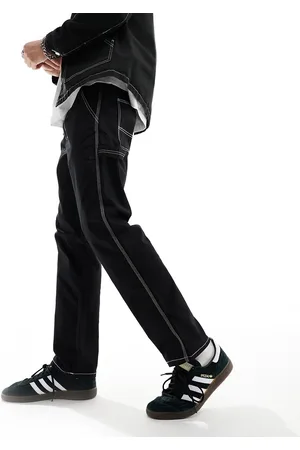 Only & Sons Edge straight fit carpenter trouser with contrast stitch in