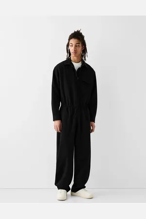 Bershka Collection zip up jumpsuit in