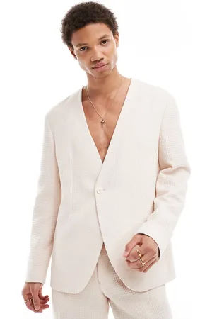 Viggo Elanga suit jacket in stone