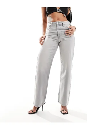 River Island High rise straight leg jeans in